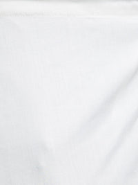 SOJANYA Men Orange & Off-White Solid Kurta with Churidar