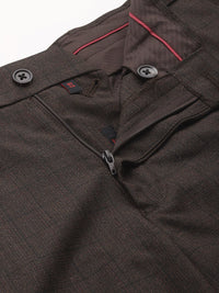 Raymond Men Checked Slim Fit Trousers