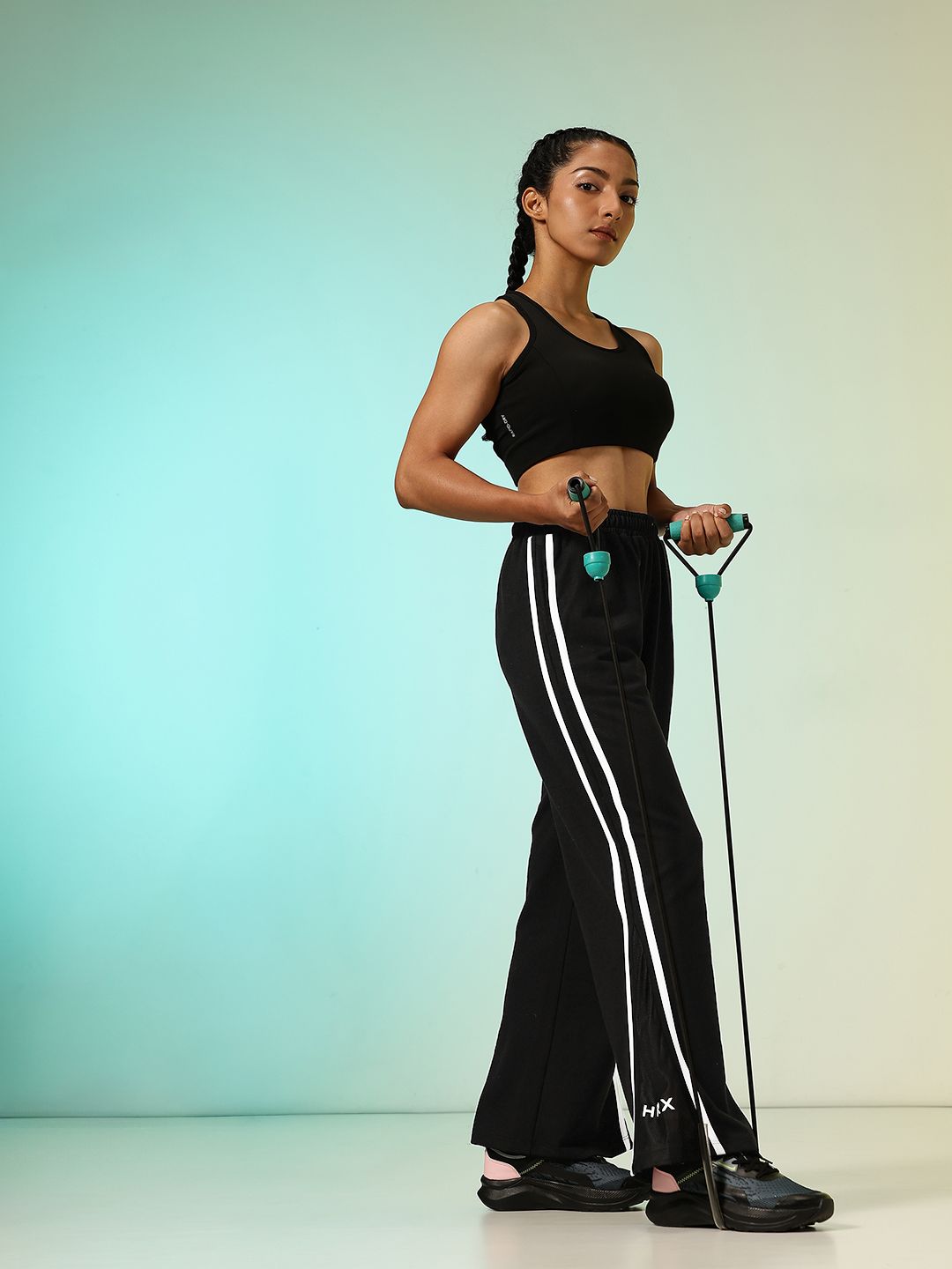 HRX by Hrithik Roshan Retro Women Training or Gym Sports Track Pants
