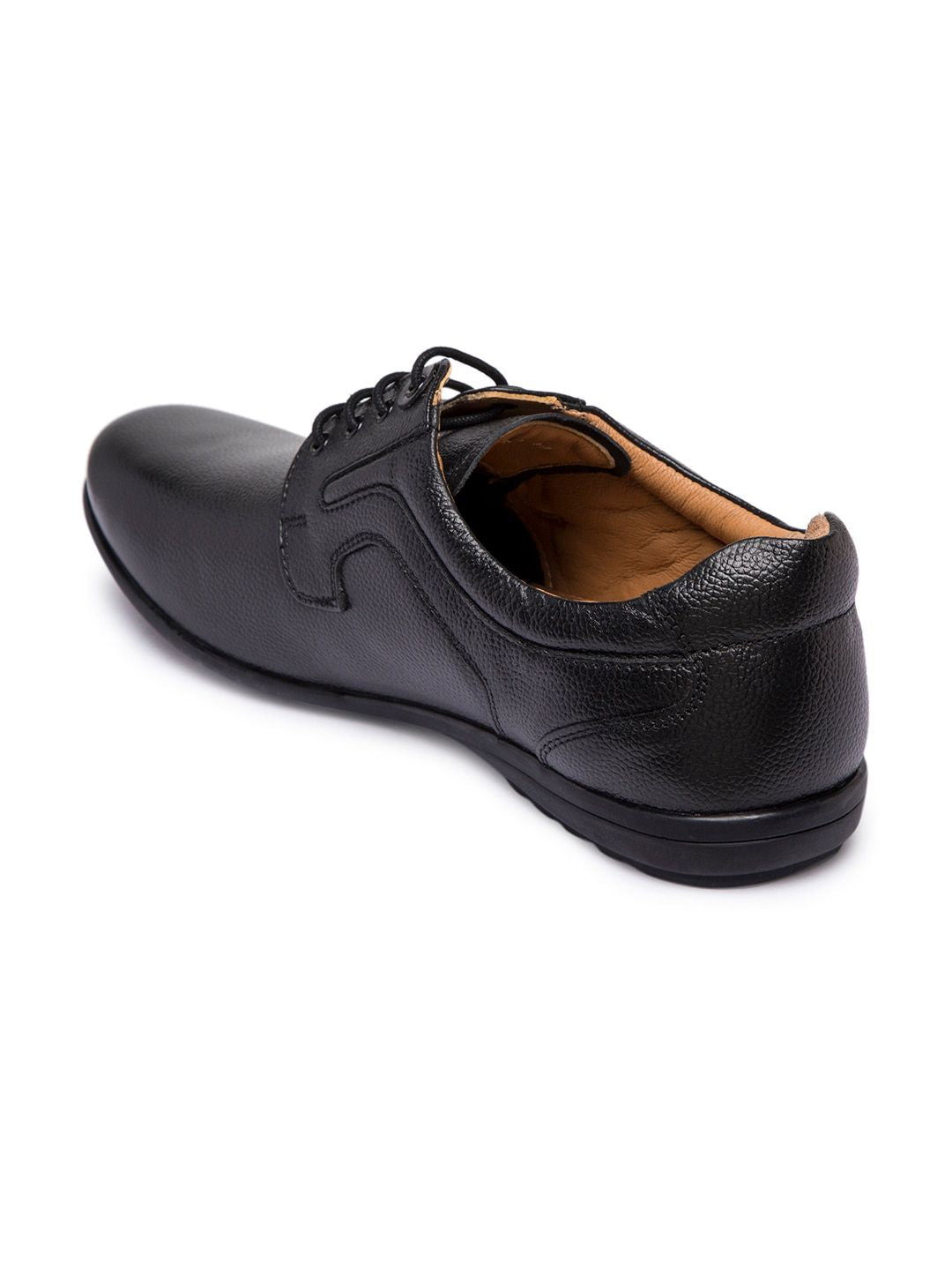 Red Chief Men Black Genuine Leather Formal Derbys