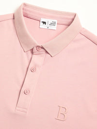 THE BEAR HOUSE Polo Collar Short Sleeves Slim Fit T-shirt