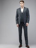 Park Avenue Checked Single Breasted Super Slim Fit 3 Piece Formal Suits