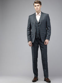 Park Avenue Checked Single Breasted Super Slim Fit 3 Piece Formal Suits