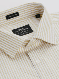 Park Avenue Men Pure Cotton Slim Fit Striped Formal Shirt