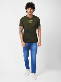 Spykar Typography dicetak t-shirt Slim Fit