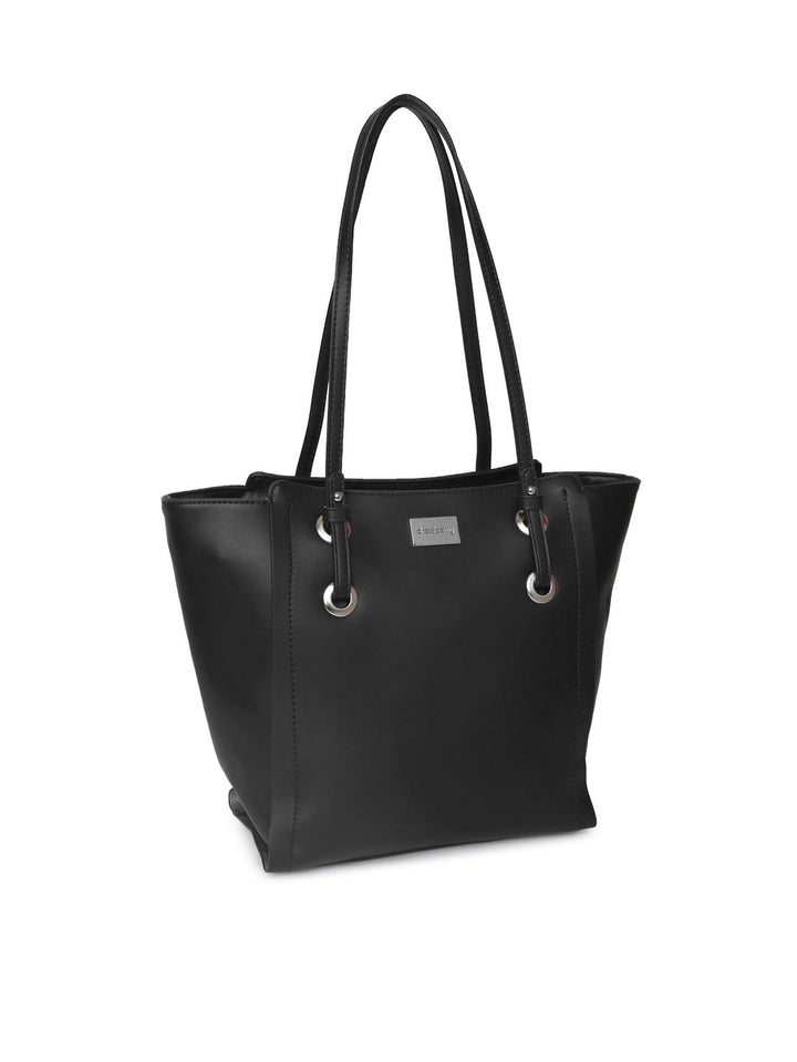 DressBerry Black Solid Shoulder Bag