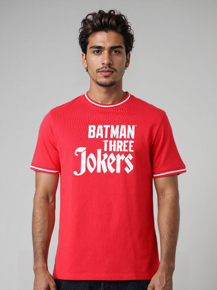The Indian Garage Co Men Batman Graphic Printed Round Neck Cotton T-shirt