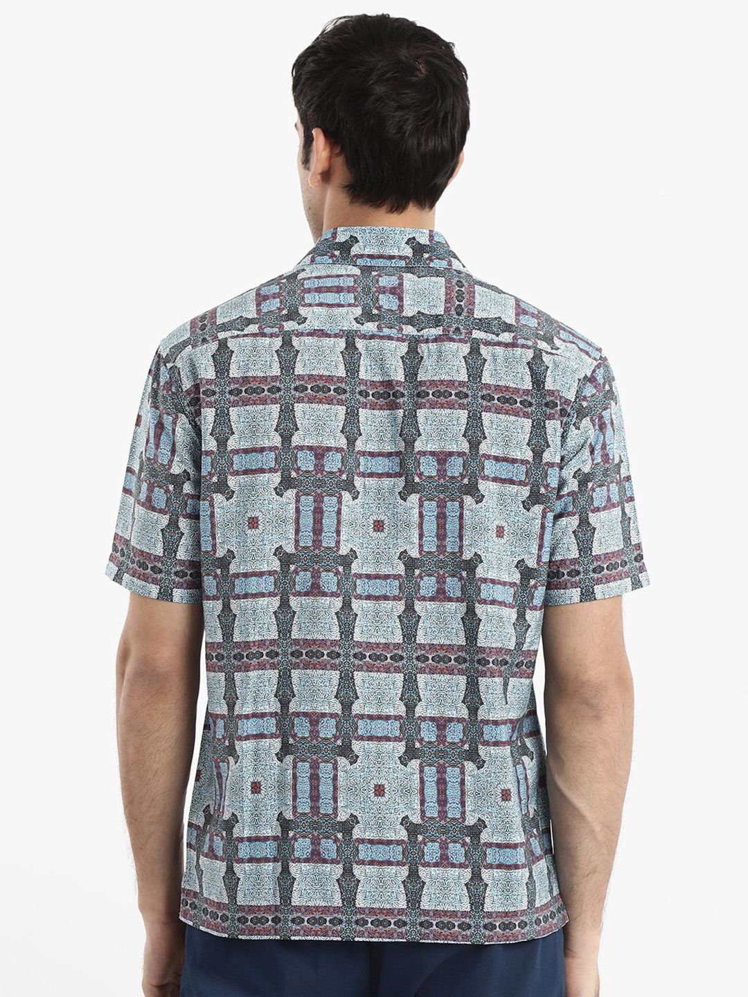 RARE RABBIT Men Comfort Boxy Opaque Printed Casual Shirt