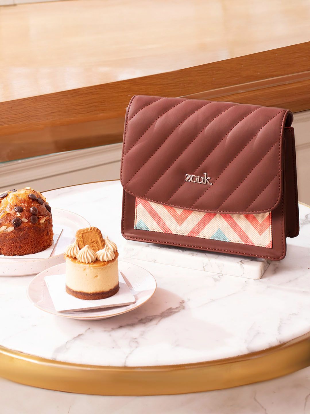 ZOUK Women Printed Structured Sling Bag