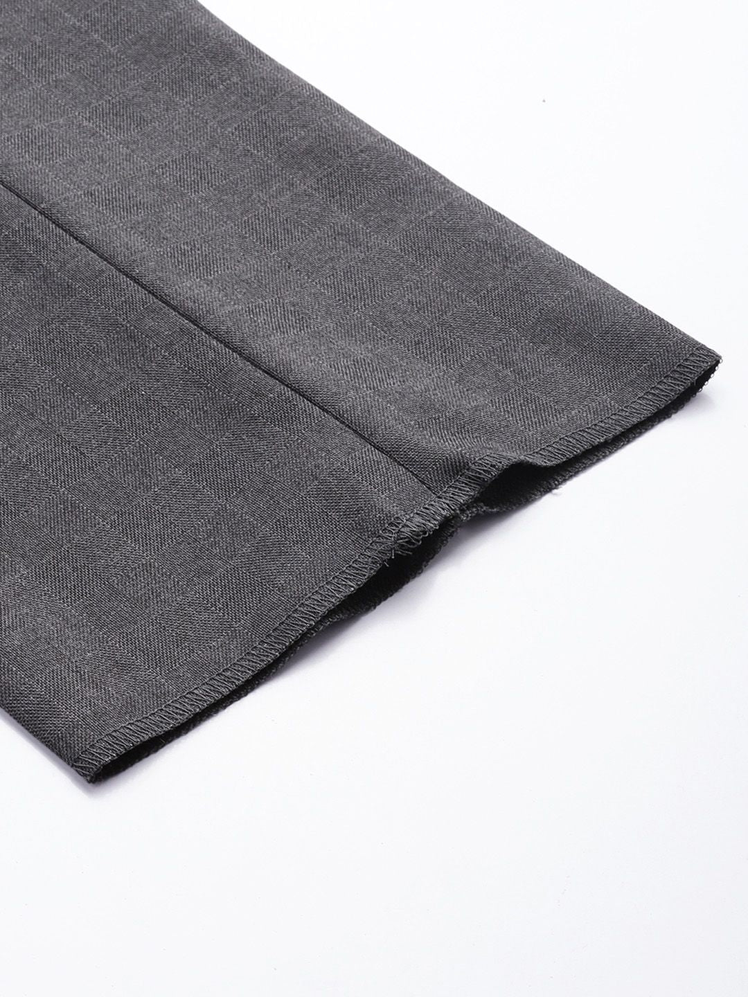 Park Avenue Men Checked Smart Fit Formal Trousers