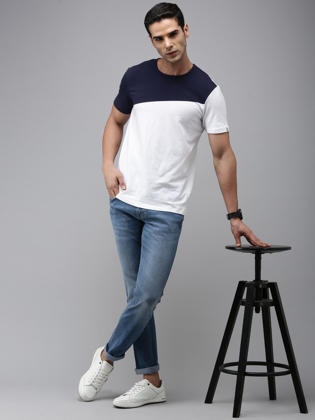 SPYKAR Men Skinny Fit Low-Rise Heavy Fade Stretchable Jeans
