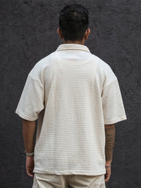 Powerlook Men Horizontal Stripes Opaque Striped Casual Shirt