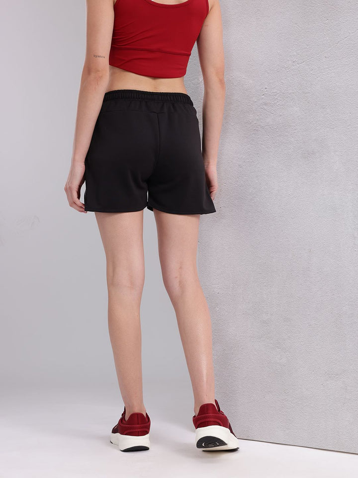 HRX by Hrithik Roshan Women Brand Logo Print Rapid-Dry Running Sports Shorts