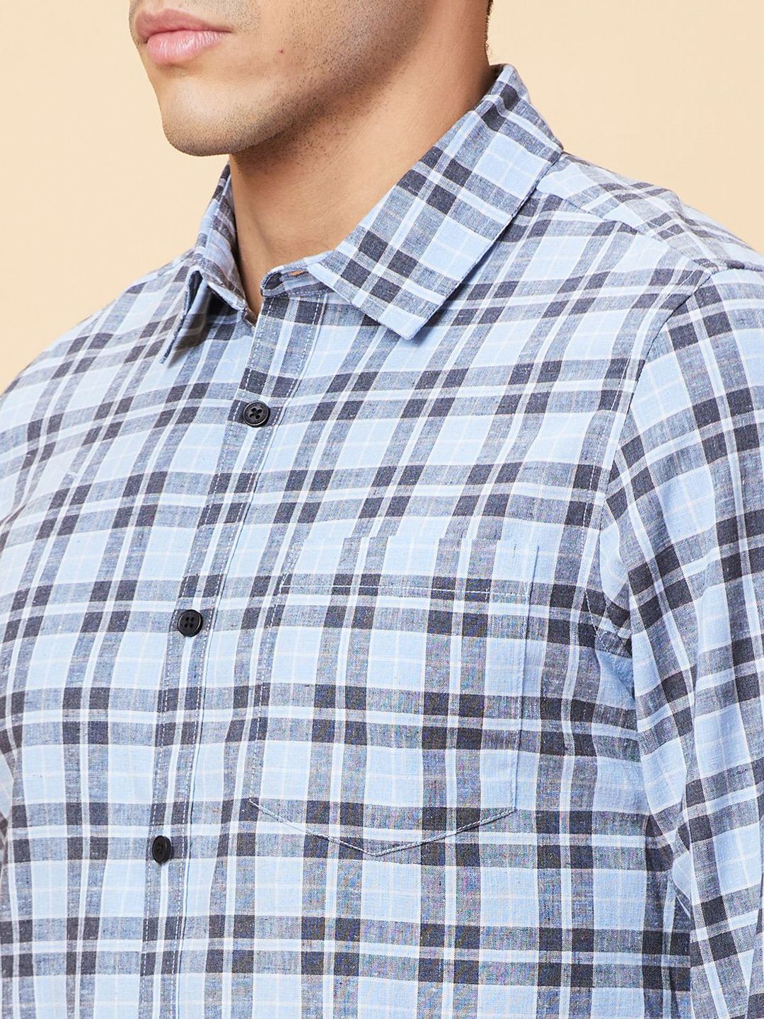 Being Human Men Slim Fit Tartan Checks Opaque Checked Casual Shirt