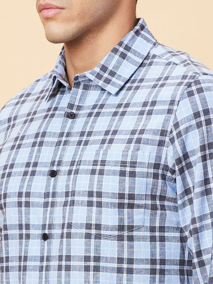 Being Human Men Slim Fit Tartan Checks Opaque Checked Casual Shirt