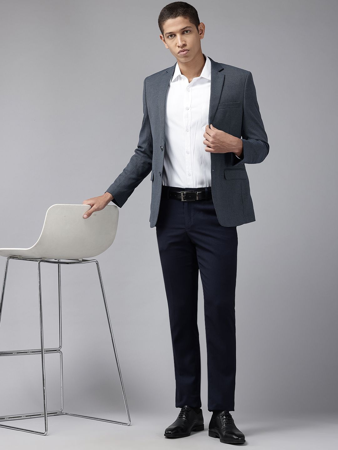 Park Avenue Super Slim Fit Single-Breasted Blazer