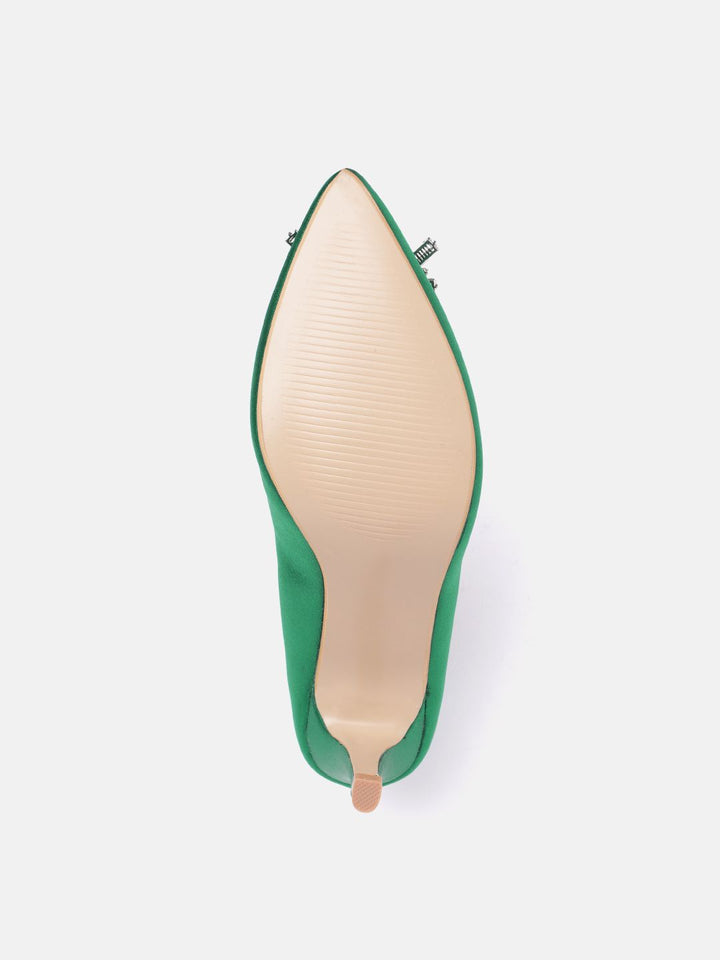 Lino Perros Faux Crystal Broach Stiletto Pumps