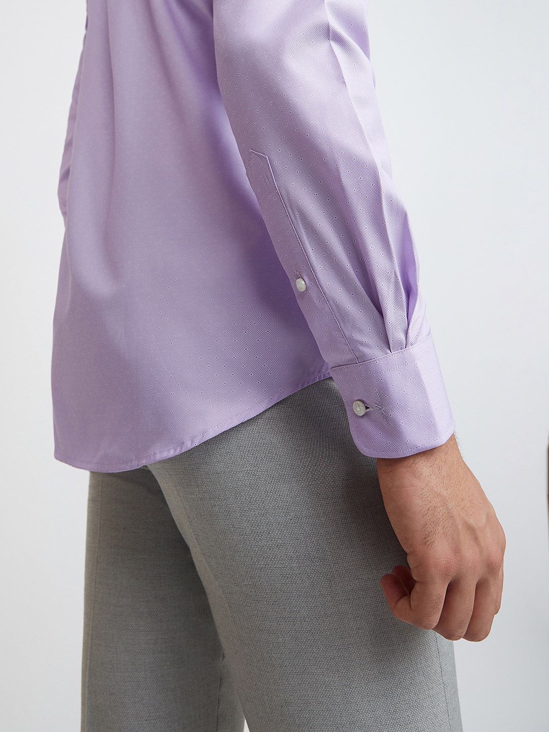 Park Avenue Self Design Slim Fit Opaque Formal Shirt