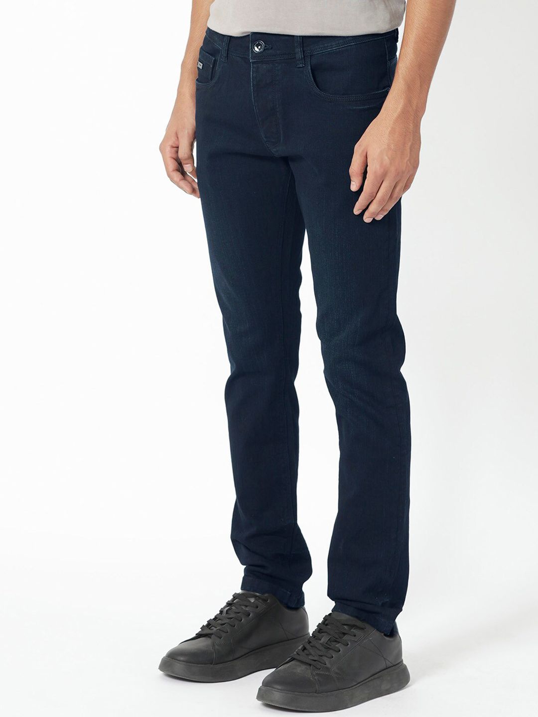 RARE RABBIT Men Holand Slim Fit Mid-Rise Cotton Stretchable Jeans