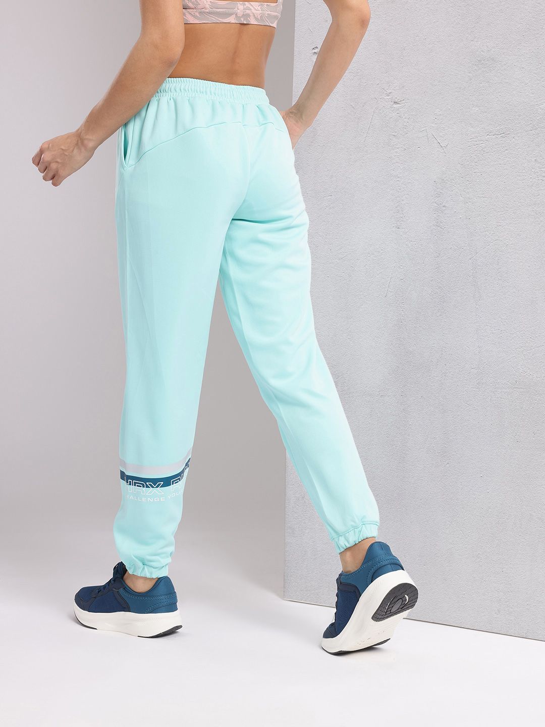 HRX by Hrithik Roshan Women Printed Detail Rapid-Dry Running Joggers