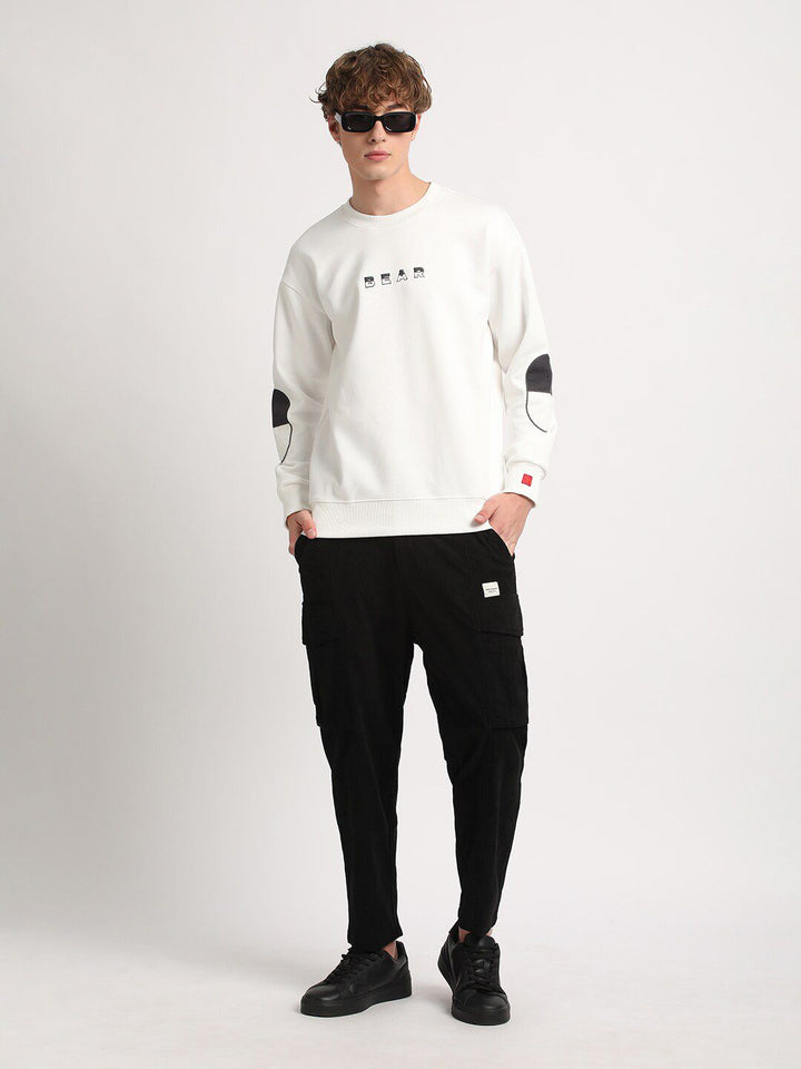 THE BEAR HOUSE Relaxed Fit Drop Shoulder Sleeves Pullover