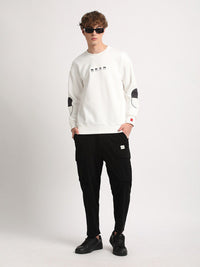 THE BEAR HOUSE Relaxed Fit Drop Shoulder Sleeves Pullover