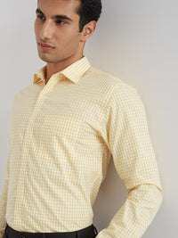 Park Avenue Slim Fit Gingham Checks Pure Cotton Formal Shirt