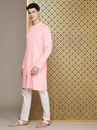 House of Pataudi Thread Work Straight Rozana Kurta