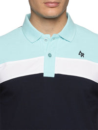 T-shirt Kolar Polo Kapas Terhalang Warna ADRO