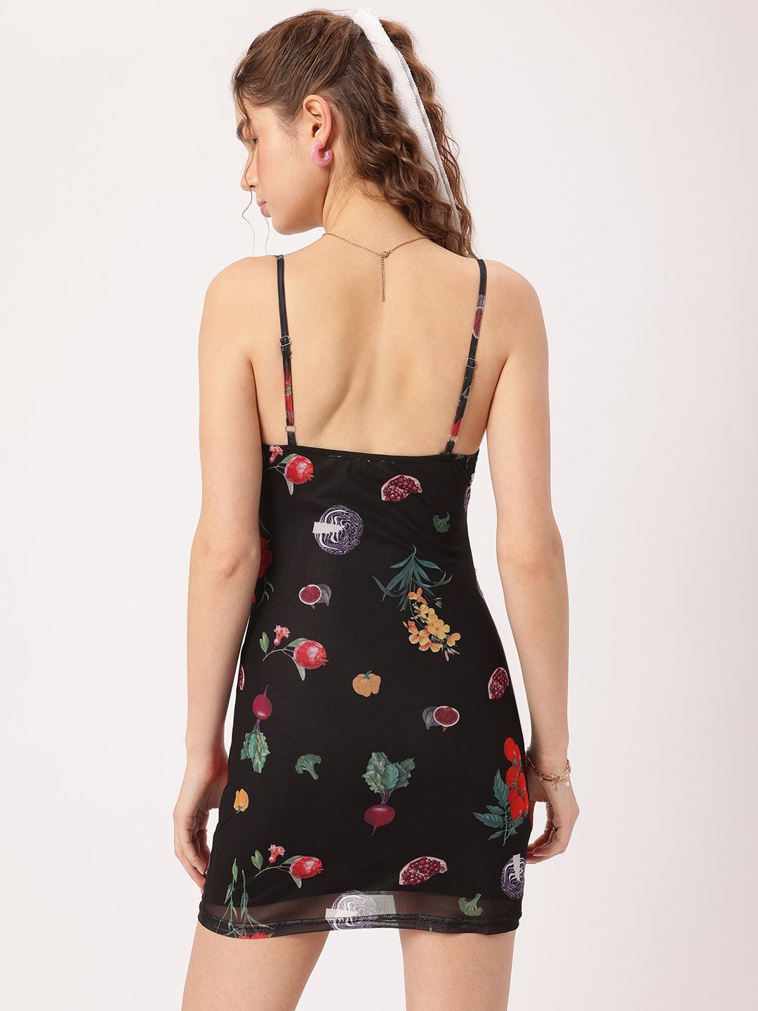 DressBerry Graphic Print Mini Bodycon Dress