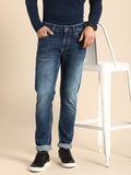 Being Human Men Slim Fit Heavy Fade Stretchable Jeans