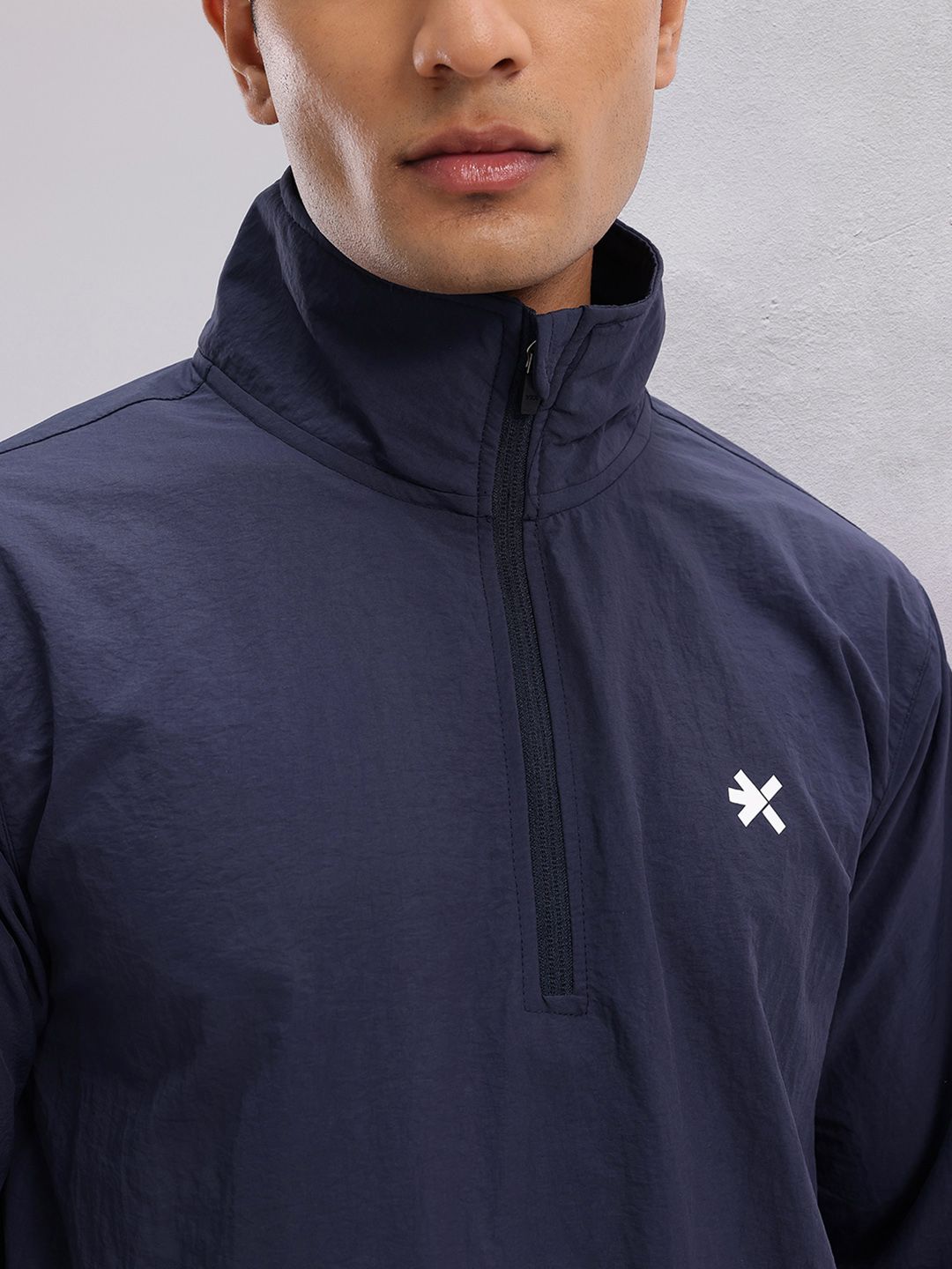 HRX by Hrithik Roshan Mock Collar Rapid-Dry Running Jacket with Toggle Hem