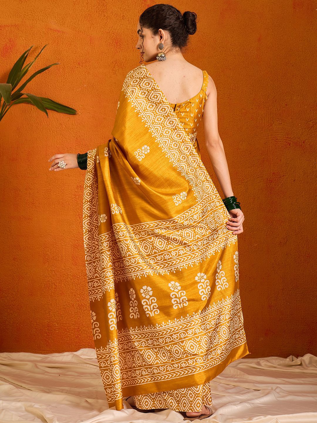 Saree mall Ethnic Motifs Bagru Sarees