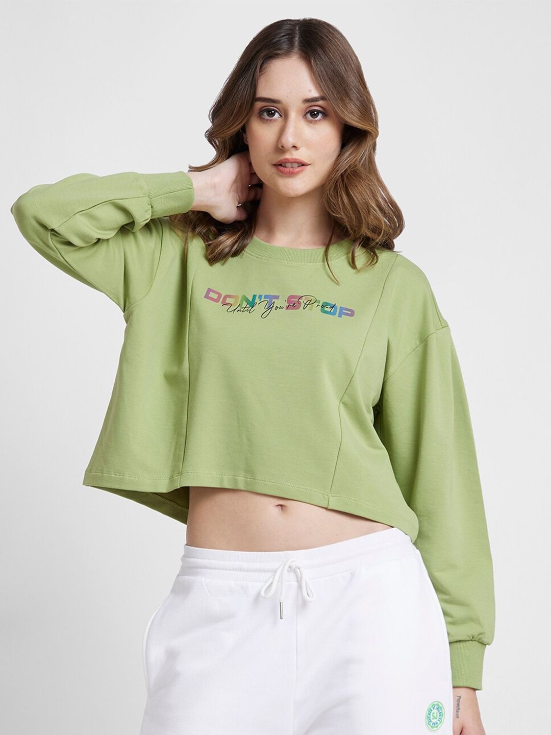 SPYKAR Typography Printed Boxy T-Shirt