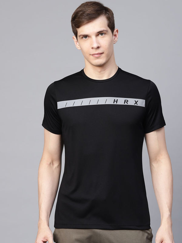 HRX oleh Hrithik Roshan Ultralyte Men Black Running T-shirt