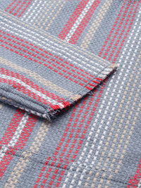 Garaj India Co sendiri berjalur berkerudung kapas sweatshirt