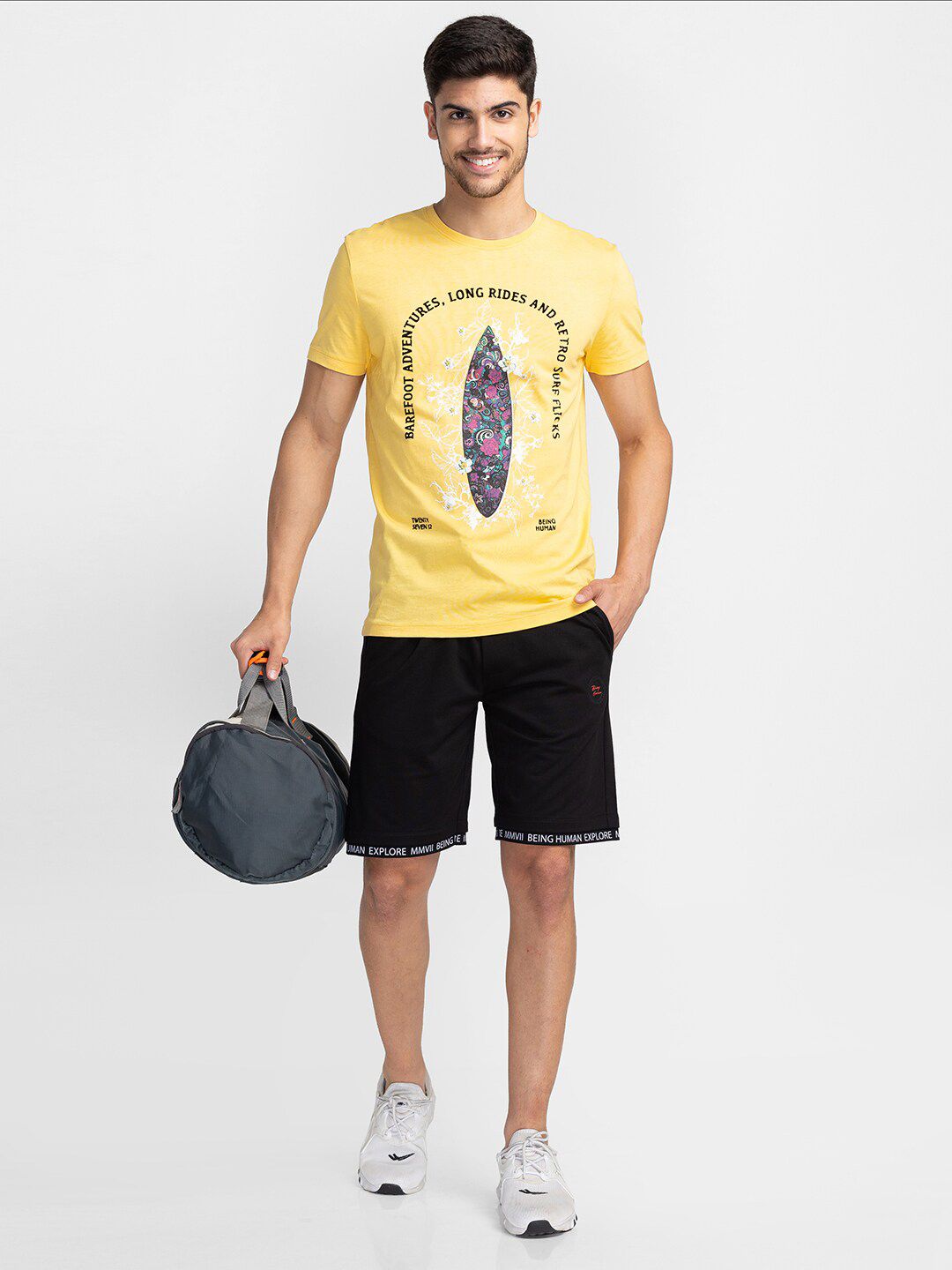 Being Human Graphic Printed Round Neck Cotton T-shirt