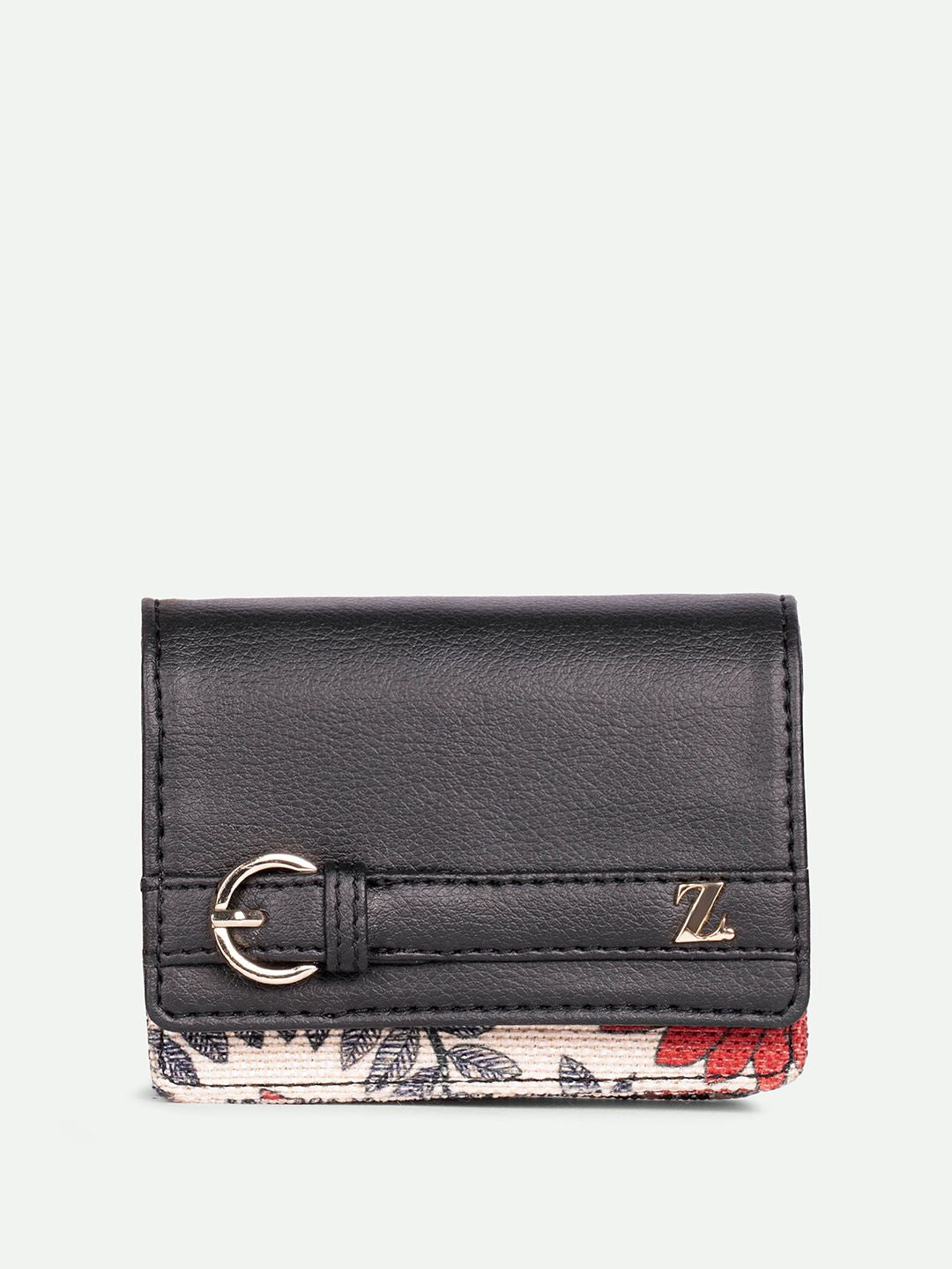 ZOUK Women Floral Printed Two Fold Wallet