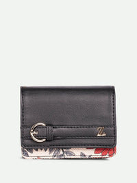 ZOUK Women Floral Printed Two Fold Wallet