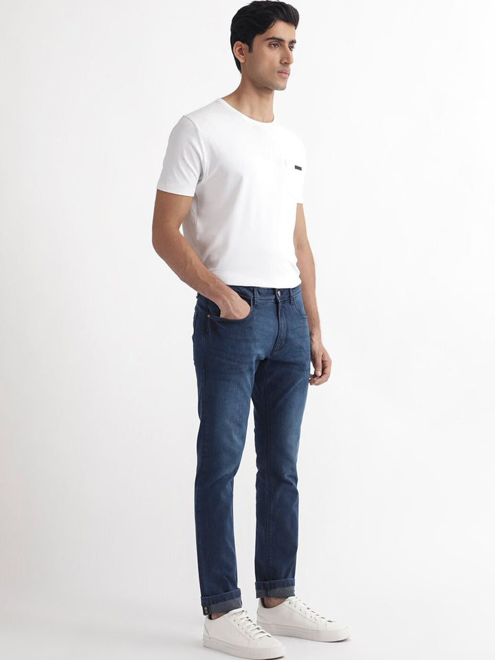 RARE RABBIT Men Monaco Slim Fit Cotton Stretchable Jeans