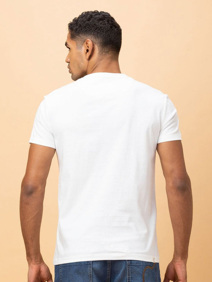 Being Human Men Printed Raw Edge T-shirt