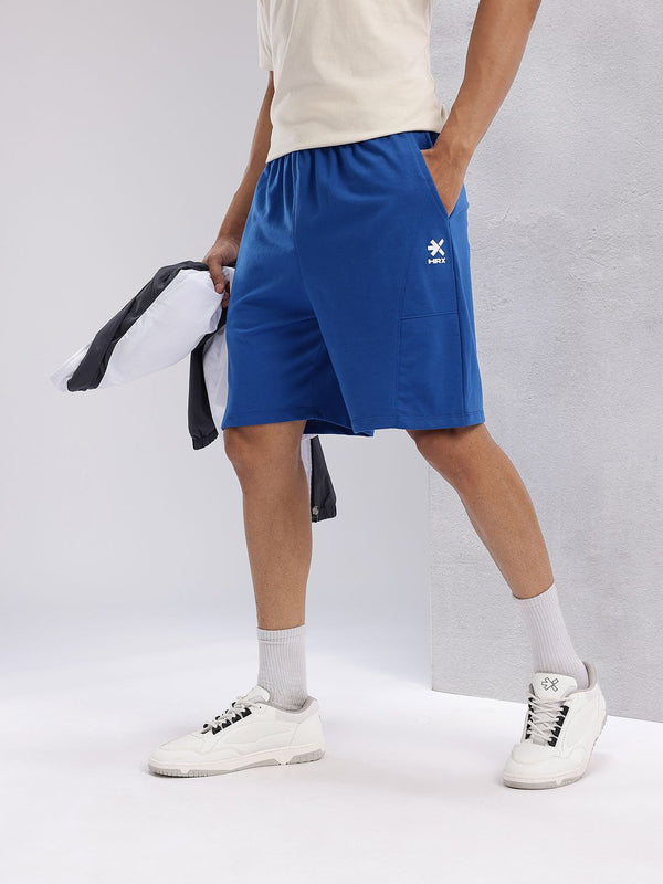 HRX oleh Hrithik Roshan Men Paneled Mid-Rise Fit Reguler Lifestyle Shorts