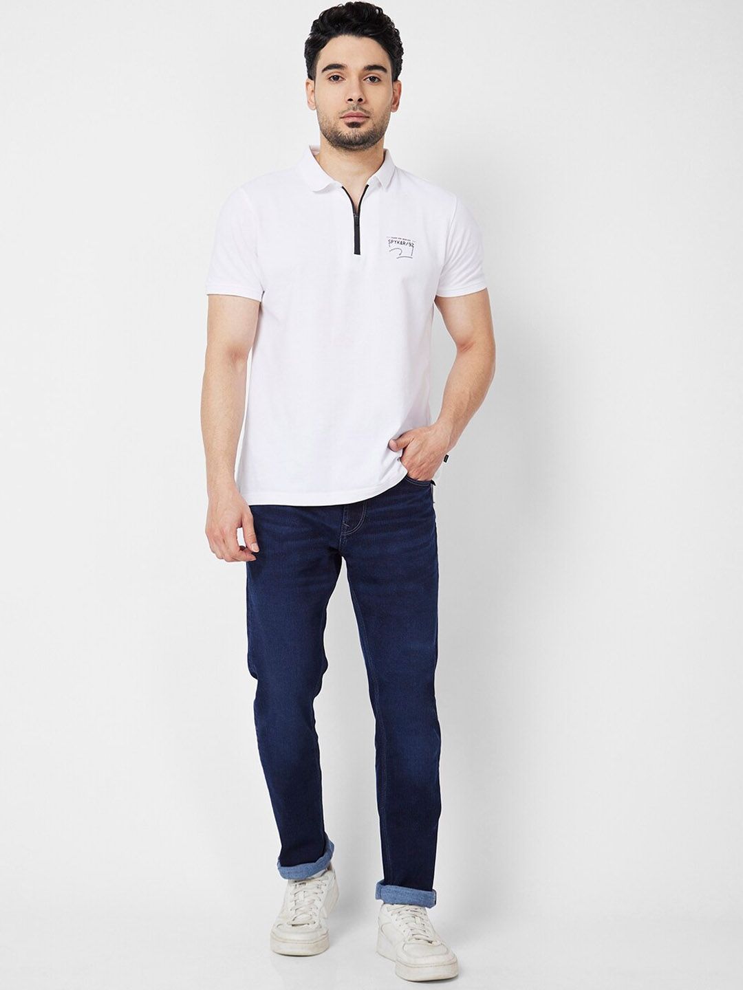 SPYKAR Men Regular Fit Light Fade Stretchable Jeans