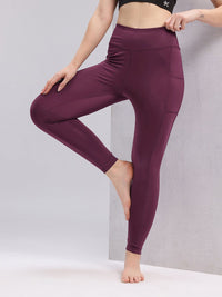 HRX by Hrithik Roshan Women Mid-Rise Rapid-Dry Yoga Tights