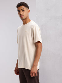 HRX by Hrithik Roshan Puff Print Drop-Shoulder Sleeves Training T-shirt