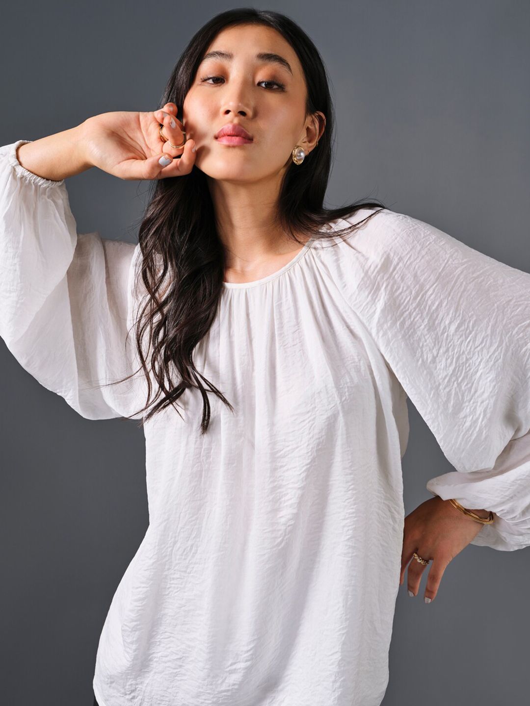 AND Flared Sleeve Top