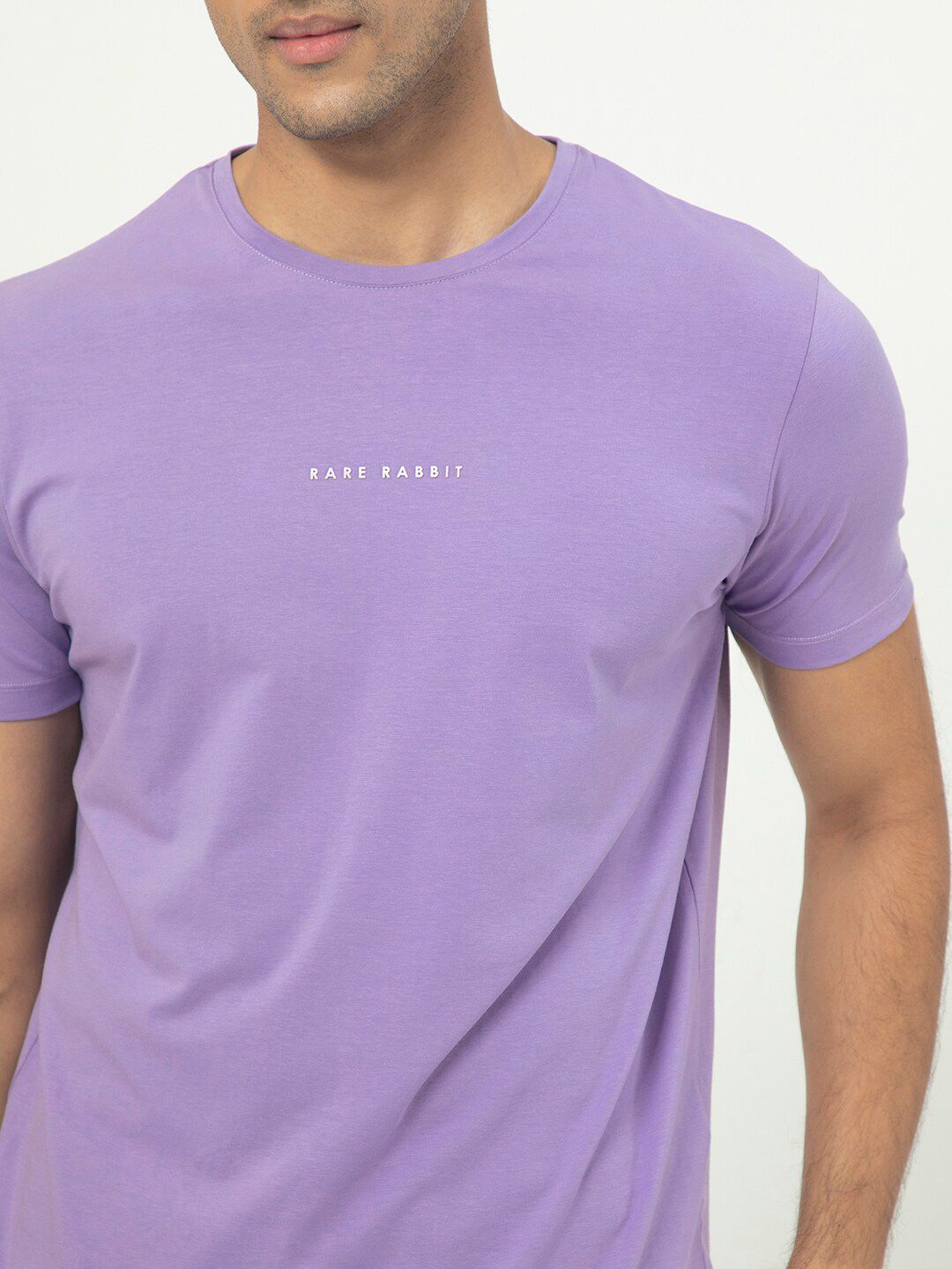 RARE RABBIT Men Rings-4 Slim Fit Solid Polo Collar T-Shirt