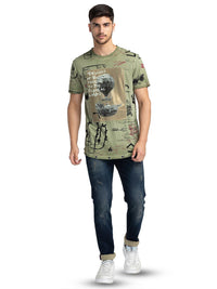 Being Human Slim Fit Graphic Printed Round Neck T-shirt