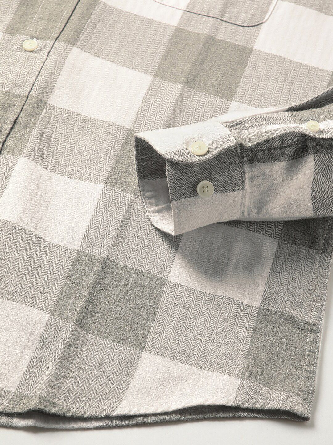THE BEAR HOUSE Buffalo Checked Slim Fit Pure Cotton Shirt