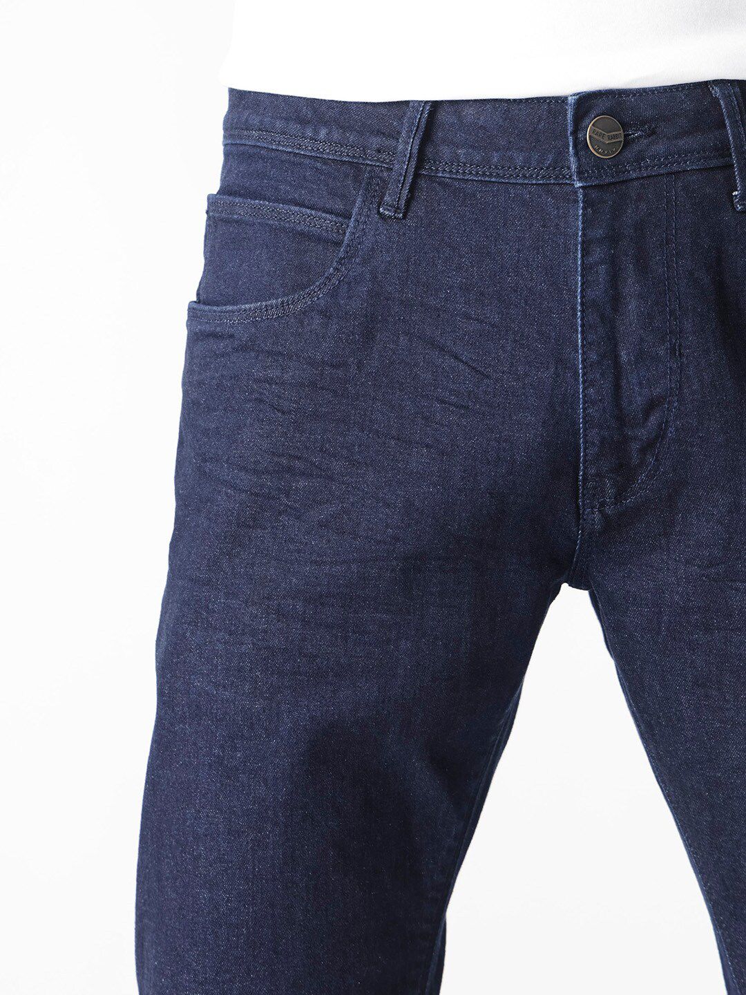 RARE RABBIT Men Night Slim Fit Mid-Rise Cotton Jeans